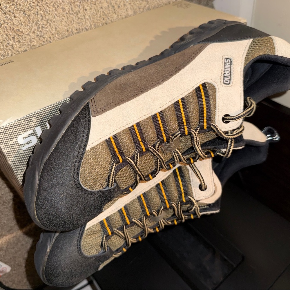 Shimano Men's Black and Tan Athletic Shoes - Picture 2 of 4